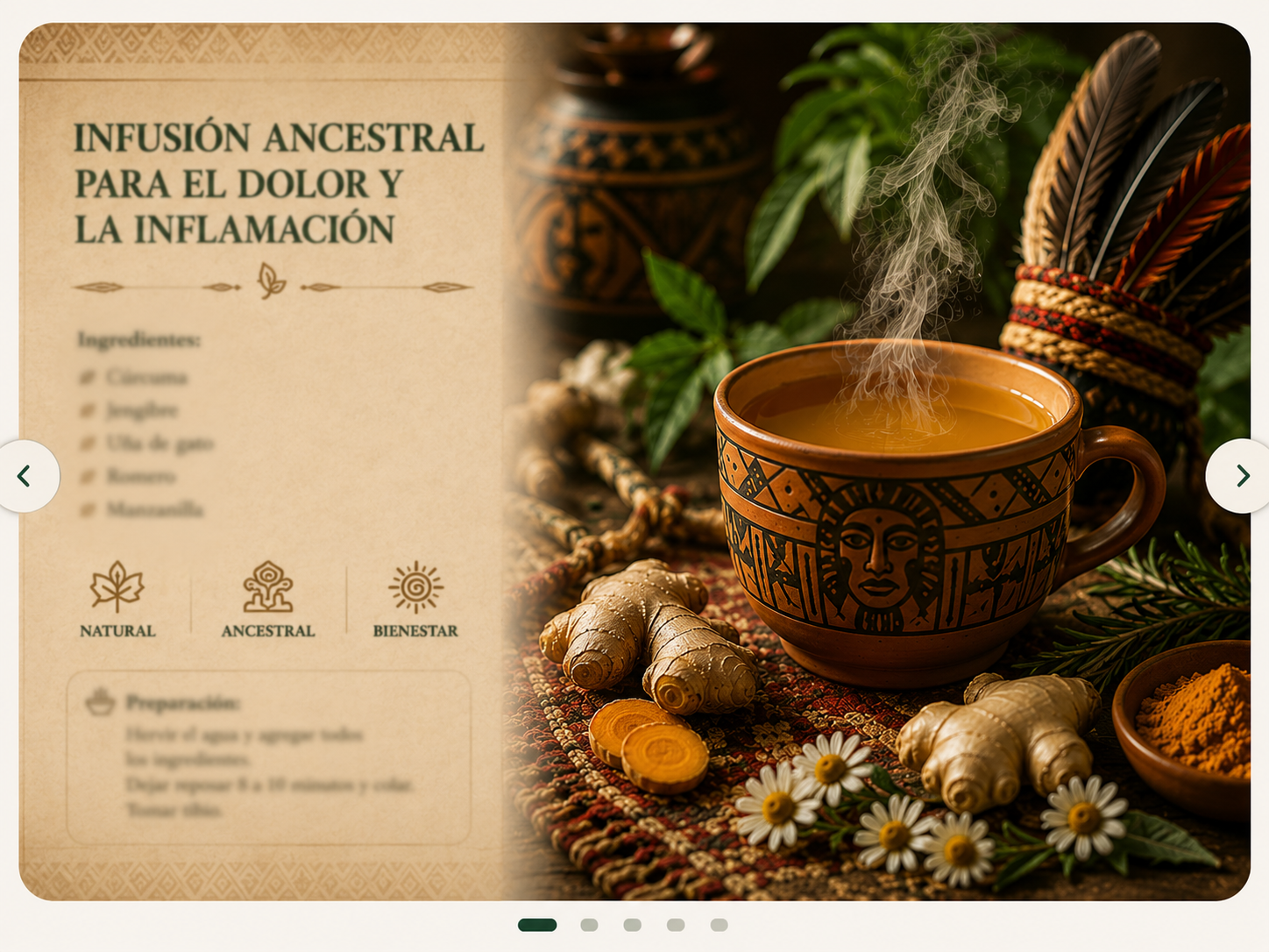 Infusión para dolor e inflamación