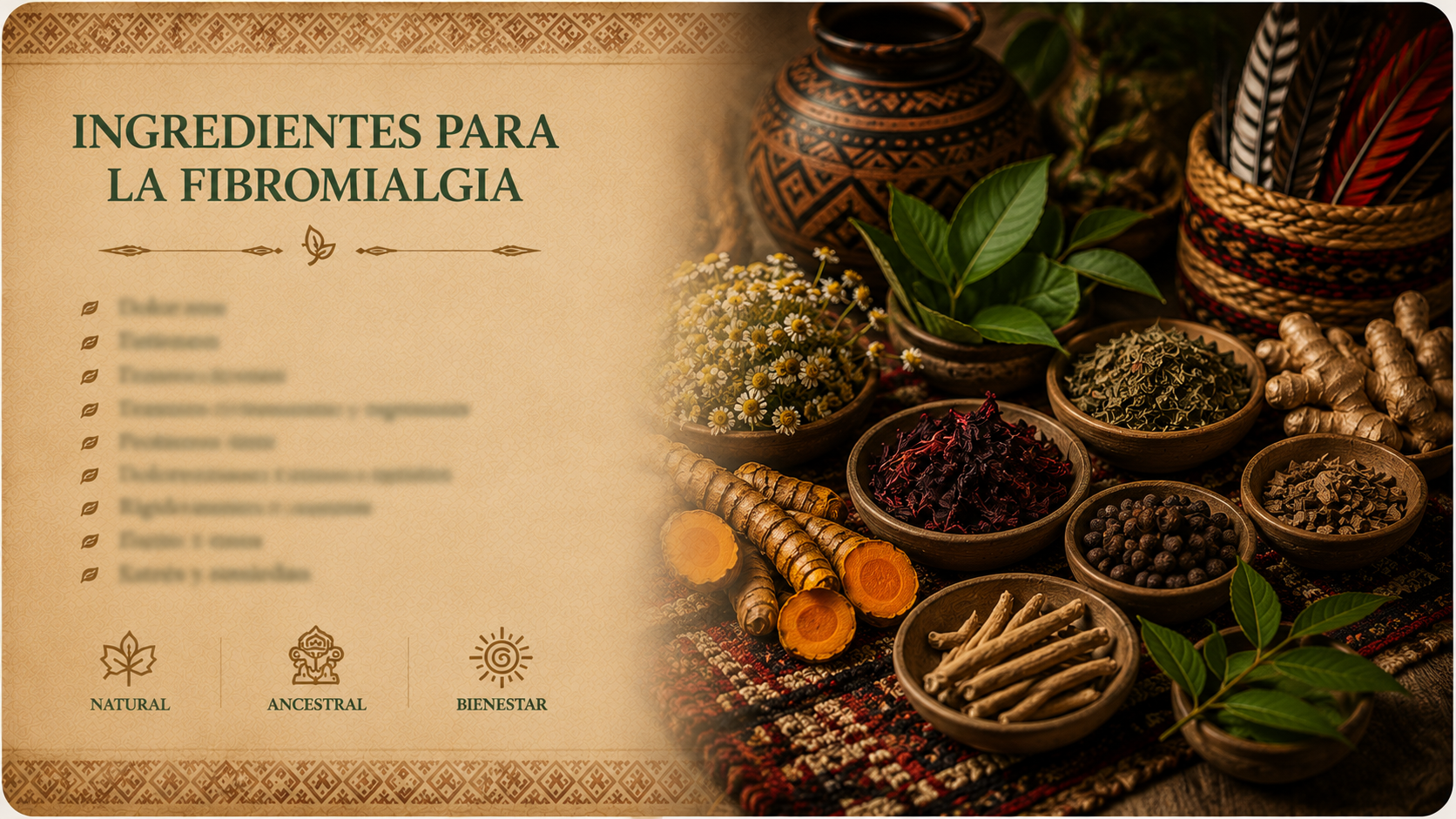 Ingredientes ancestrales